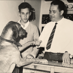 Mit dem Senior und unserem Hund „Liz“